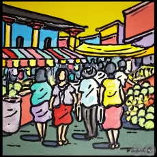 Mercado - Obra de Flavio Giménez